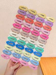 10/20/30pcs/Set Maillard Color Series Multi-Style Hair Clips, Minimalist Hair Accessories - Suitable For Girls And Women, Perfect For Daily Wear And Back To School Season - Multicolor - View 4