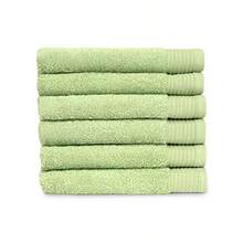 TowelSelections Colección de toallas de lujo orgánicas 100% algodón orgánico turco hecho en Turquía Verde Espuma de mar 6 x Hand Towels 1 - Verde espuma de mar - Ver 1