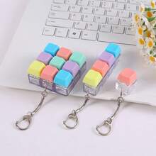 1 pieza Herramienta de alivio de presión de los dedos, Colección de pasatiempos, Artículos para fiestas, Tecla creativa, Probador de teclas, Colgante de teclado de alivio de estrés novedoso - Multicolor - Ver 1