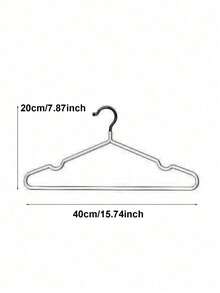 20个加厚衣架，新款加厚衣架，成人防滑无缝晾衣架，儿童衣架 - 彩色 - 查看 8