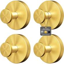 [Heavy Duty Suction Cup Hooks] No Drill Wall Mounted Towel Hooks - Heavy Duty Suction Cup Hooks For Shower, Bathroom, And Kitchen - Holds 15 Lbs On Glass, Mirrors, Tile, Smooth Surfaces, Waterproof & Rustproof, Matte Black - Loofah, Robe, Coat Organizer - Stainless Steel Color - View 19
