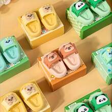 1 cục tẩy mini hình dép dễ thương, thiết kế hình gấu trúc và gấu, đồ dùng văn phòng phẩm sáng tạo, không lem mực, thích hợp cho trường học và văn phòng. - Nhiều màu - Xem 9