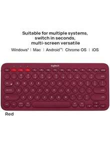 Logitech K380 Multi-Device Bluetooth Keyboard: One-Click Connection Switching, Compact And Portable Design, Compatible With Windows/MacOS/IPad/Android Phones And Tablets. - View 3