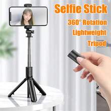 BSLIUFANG 1 pieza Palo selfie inalámbrico con trípode, control remoto, soporte para teléfono y trípode incorporado, compatible con teléfonos iOS y Android, adecuado para vacaciones de verano, viajes, fotografía, actividades al aire libre, transmisión en vivo - 26,77 pulgadas - Ver 7