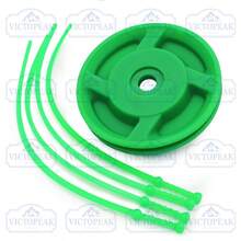 Đầu máy cắt cỏ (đĩa nylon nhỏ màu xanh lá cây), đầu máy cắt cỏ màu xanh lá cây, đầu máy cắt cỏ bằng nylon, đầu máy cắt cỏ đa năng và dây cắt cỏ. - Đầu cỏ (đĩa nylon nhỏ, màu xanh lá cây) - Xem 10