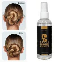 MELAO High Hold Ponytail Styling Spray, 100ml/3.38 Fl Oz, Anti-Frizz, Adds Extreme Shine, Invisible Strong Hold, Suitable For Ponytails And Sleek Hairstyles, Visible Results Before And After Use - 100ml - View 6