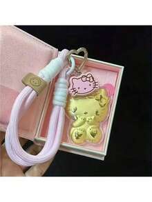 SANRIO 1pc Creative Cartoon KT Cat Keychain Pendant Cute Car Keychain Bag Gift - Multicolor - View 7