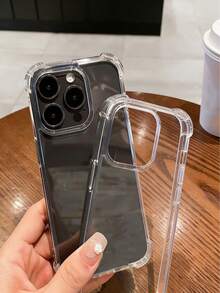 Ốp lưng điện thoại chống sốc trong suốt, tối giản, thanh lịch, phù hợp với 16 Pro Max/16/16 Pro/16 Plus/15 Pro Max/15 Pro/15 Plus/15/11/12/13/14 Pro Max/XS/XR/11 Pro/11 Pro Max/12 Pro/12 Pro Max/13 Pro/13 Pro Max/7 Plus/14 Pro/14 Pro Max/14 Plus/7 Plus/8 Plus/8/SE2/12 Mini/13 Mini, chất liệu TPU chống ố vàng. - Trong sáng - Xem 4