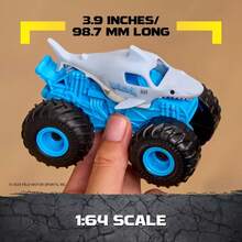 Monster Jam Megalodon Remote Control Monster Truck With Ramp 1:64 Scale - 1 - 查看 7