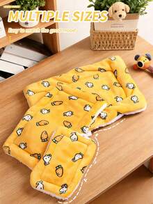 1pc Rabbit Bed, Hamster Warm Pad Bed, Chinchilla Soft Mat Pad, Hedgehog Bed House Nest - Multicolor - View 2