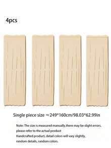 4片/2片/1片装户外米色薄纱蚊帐，透气，带杆和收纳袋，高度可调节，适用于凉亭、露台、小屋、后院、门廊、花园、亭子、阳台和走廊。 - 彩色 - 查看 14