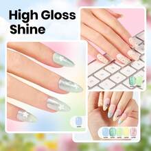 Beetles 6 Colors 7.5ml/0.25 Fl Oz Nail Polish Set - Love In Echo Quick Dry Spring Formula, Salon Long Lasting DIY Pastel Nail Art Gifts For Women - 6 Màu Hoa Phong Cảnh Đồng quê - Xem 5