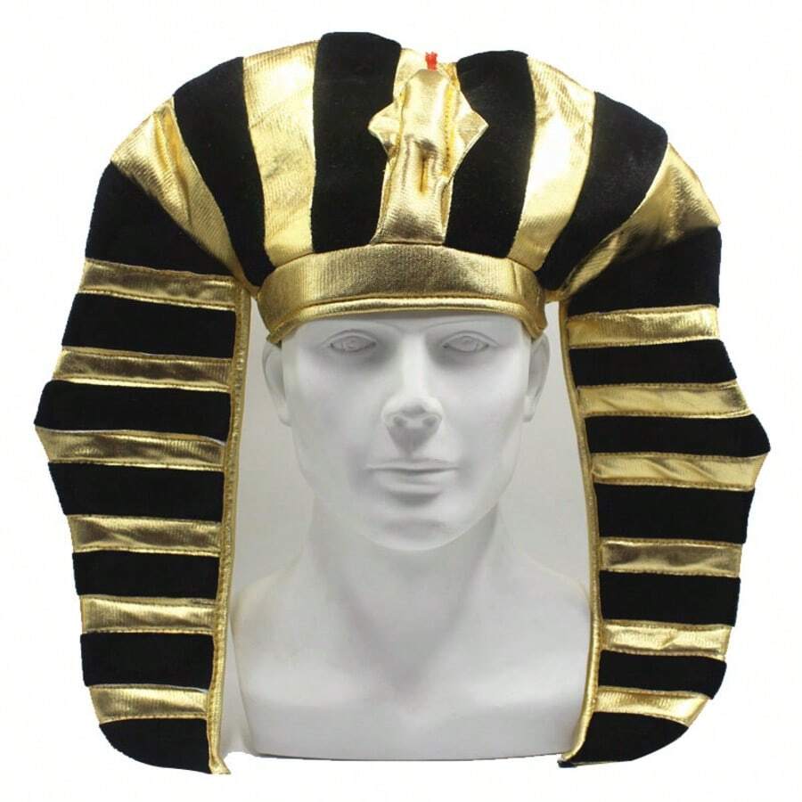 1 chiếc - Mũ hóa trang Halloween/Lễ Phục Sinh, Mũ Pharaoh Ai Cập màu vàng, Mũ đầu rắn độc đáo - Nhiều màu - Xem 1