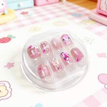 Miniso 三丽鸥系列 酷洛米 美乐蒂 Hello Kitty 超柔软精致美甲贴纸 每包30张 少女气息美甲 节日礼物 送给朋友 柔韧硅胶材质 (1件装) - 彩色 - 查看 5