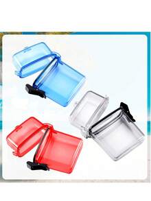1pc Waterproof Transparent Cigarette Case, Holds Bank Cards, Cigarettes, Lighters, Lipsticks, Portable Storage Box With Strap, Ideal For Outdoor Beach Use - Transparent - View 11