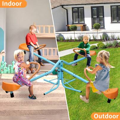 ✨Outdoor Kids Spinning Seesaw Sit And Spin Teeter Totter Outdoor Playground Equipment Swivel Teeter Totter For Backyard| Funny Prank Toys Birthday Gifts For Kids 3+, Upgrade Low Noise , Kids And Collectors,Toy For Kids Ages 3-8 Boys And Girls |Children's Day Gift |Outdoor Toys For Boys Aged 3+ (Exclusive)|Suitable For Pet-Owning Households|Halloween Gift|Autumn & Winter Heartwarming Gift|Thanksgiving Day|Christmas Gifts|Celebration Gifts|NYE Party Gifts|Lunar New Year 2026|New Year's Eve|Valentine's Gifts|Made Me Buy It: Must-Haves To Stock Up On✨