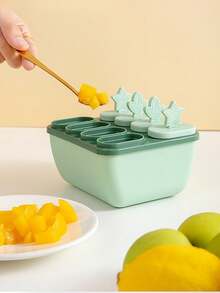 8pcs Ice Cream Pop Mold Set, Suitable For Making Ice Cream And Yogurt Popsicles With Sticks. Home Ice Pop Maker: Made Of Materials, Easy To Remove The Finished Ice Pops; Very Suitable For Home Use In The Summer. - Multicolor - View 2