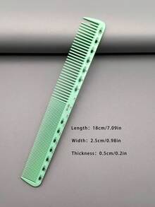 19 Styles Hair Styling Comb Set, 1pc/3pcs/4pcs/6pcs Hair Cutting Comb Kits, Heat Resistant Material, Durable, With Ruler, Suitable For Men, Women, Long/Short Hair, Professional Salon, Barbershop, Home Styling, Wedding Makeup, Travel Essentials - Mint Green - View 20