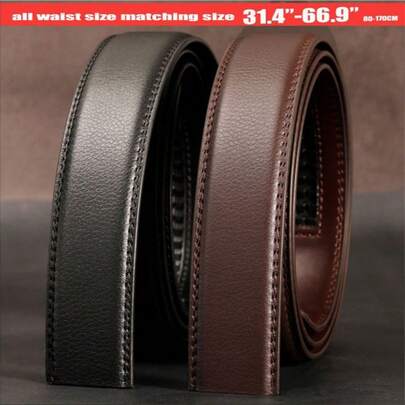 Dây thắt lưng da nam rộng 3.5cm, khóa tự động, không khóa, dùng thay thế lõi bên trong cho quần.
