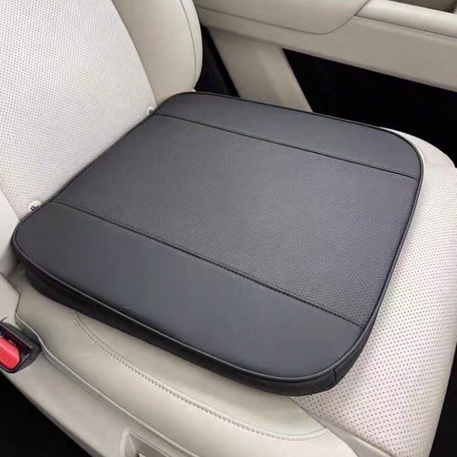 Car Booster Seat Cushion, Tilted Breathable Anti-Slip Heightening Pad, Made Of Polyester Fiber, Anti-Slip Design, Universal Fit, Enhances Driving Comfort And Experience - A - View 1