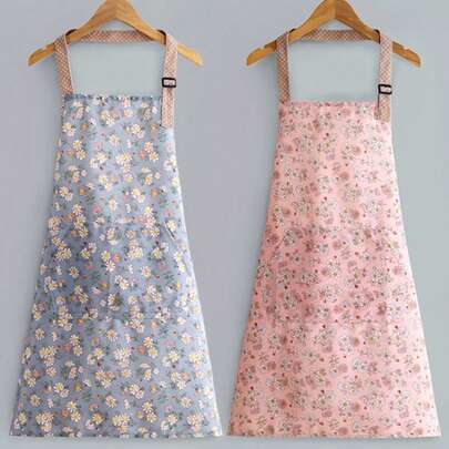 1pc Floral Cute & Fashionable Apron For Home Cooking