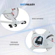 Bicicleta de Spinning Spinx 8kg - Resistencia Ajustable Monitor de Rendimiento y Diseño Ergonómico - Blanco - Ver 4