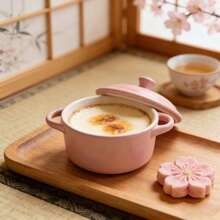 Cốc sứ đựng bánh pudding, khuôn nướng soufflé kẻ sọc dùng trong lò nướng, bát hấp trứng sữa hai lớp, bát đựng kem dùng trong gia đình. - Xem 3