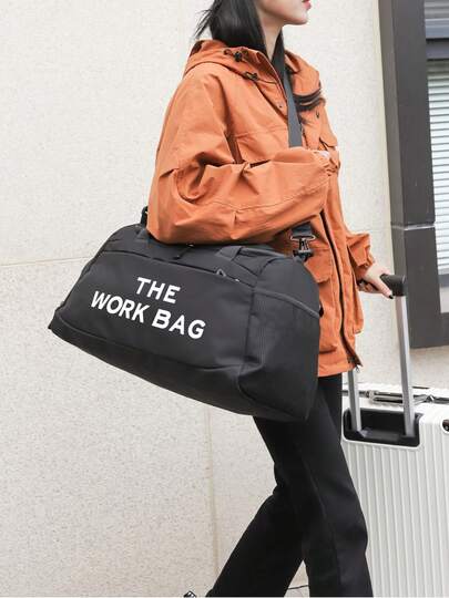 健身印花斜挎包，大容量手提包，休闲户外旅行收纳包，男士运动健身包，多口袋多功能露营包，商务旅行行李袋，理想的圣诞礼物