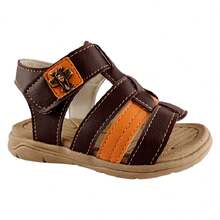 Papete Children's Comfortable Back-To-School Sandal Easy Adjustment - 咖啡棕 - 查看 8