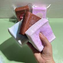 Pan tostado esponjoso de rebote lento, rebote medio, mezcla de 3 colores, alivio del estrés, calmante del estado de ánimo, regalo, regalo de vacaciones, regalo de cumpleaños, regalo perfecto - Multicolor - Ver 3