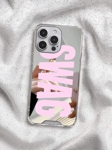 Ốp lưng điện thoại phong cách Retro SWAG chữ cái tráng gương, tương thích với iPhone 13/11/17/17pro/16/14/15/15pro/15 Plus/15 Promax/7plus/8plus/X/Xs Max/Xr/11pro/12pro/13pro/14pro/12mini/13mini/11promax/12promax/13promax/14promax/14plus/17pro Max/17Air/6/6s Plus/7/8/16Pro/16plus/16promax/Se2/17promax & Tương thích với Samsung Galaxy/A54/A14/A12/A13/A15/A32/A33/A24/A52S/S20/S21/S22/S23/S24/S23Plus/S24ultra/S25/A15/A33/A23 - Nhiều màu - Xem 1