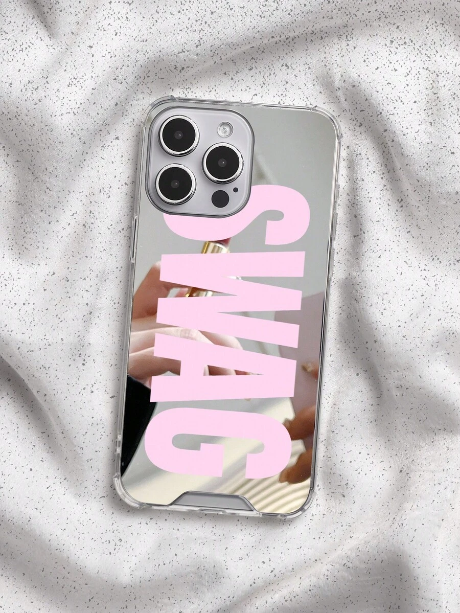Ốp lưng điện thoại phong cách Retro SWAG chữ cái tráng gương, tương thích với iPhone 13/11/17/17pro/16/14/15/15pro/15 Plus/15 Promax/7plus/8plus/X/Xs Max/Xr/11pro/12pro/13pro/14pro/12mini/13mini/11promax/12promax/13promax/14promax/14plus/17pro Max/17Air/6/6s Plus/7/8/16Pro/16plus/16promax/Se2/17promax & Tương thích với Samsung Galaxy/A54/A14/A12/A13/A15/A32/A33/A24/A52S/S20/S21/S22/S23/S24/S23Plus/S24ultra/S25/A15/A33/A23 - Nhiều màu - Xem 1