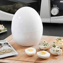 Alat Perebus Telur Microwave, Perebus Telur Kapasitas 4 Telur, Desain Kompak Berbentuk Telur, Hemat Waktu, Perebus Telur Matang untuk Dapur - MultiWarna - View 6