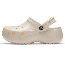 Crocs 2026新款女士经典亮面云朵木屐凉鞋/拖鞋，舒适轻便休闲鞋 207241-0WV - 粉筆色 - 查看 13
