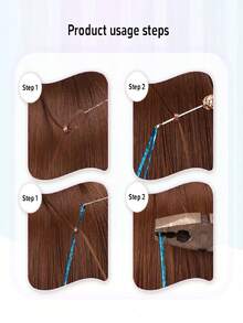 Elegant Shiny Solid Color Wig Piece For Women, Suitable For Casual, Party, Anniversary, Valentine's Day, Mother's Day, Halloween, Christmas, Back To School, Girlfriend Birthday Gift - A - View 4