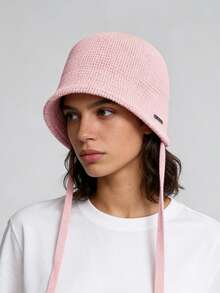 1 Peça Chapéu de Palha Versátil e da Moda para Mulheres, Chapéu de Sol Confortável para Uso Externo, Viagem, Praia, Festa, Uso Casual - Multicolorido - Visão 2