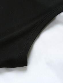 Disney Official Authorization | Women's 2PCS Vest & Shorts Active Set. Featuring A Mickey Mouse Head Silhouette, Combined With 2026 Rainbow Castle, Fireworks And Balloon Elements. The Fabric Is Soft And Breathable, Making It Perfect For Vacations, Outings And Daily Casual Wear. - Black - View 5