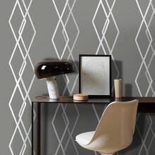 1 Rollo de papel tapiz autoadhesivo gris, estilo moderno Ins, papel tapiz removible de PVC para decoración del hogar, adecuado para sala de estar, dormitorio, baño, cocina, oficina, dormitorio, renovación de muebles - gris - Ver 4