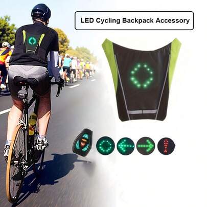 30 LED Reflective Backpack Clip With Remote Control, USB Rechargeable Flashing Cycling Backpack Clip, Reflective Cycling Backpack Clip