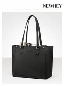 NEWHEY Túi xách nữ chống thấm nước bằng da PU, túi tote đựng laptop 14 inch có khóa kéo, dung tích lớn với 6 ngăn, thích hợp cho công sở, trường học, mua sắm, du lịch. - Nhiều màu - Xem 1