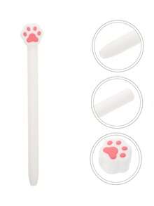 1pc Cute White Cat Paw Silicone Sleeve Protective Case Compatible With Apple Pencil 2nd Generation, Lightweight And Skin-Friendly - Multicolor - View 4
