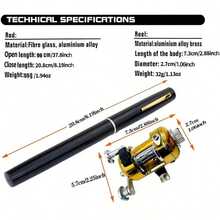 Portable Telescopic Fishing Rod Set With Reel, Suitable For Beginner Travelers - Multicolor - View 6