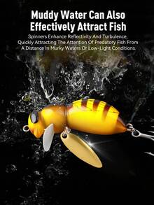 Mồi câu cá Kingdom 1PC Wasp Minnow Bait Bionic, kích thước 35mm (3.9g/4.5g) và 43mm (4.8g/6.1g), nổi và chìm chậm, làm bằng nhựa ABS, mồi cứng, kèm một lưỡi câu đơn, thích hợp cho câu cá nước ngọt và nước mặn. - Nhiều màu - Xem 7