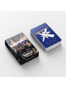 92张TXT支持卡（60张卡片+32张贴纸），双面LOMO卡纸，贺卡，书签，节日礼物，圣诞礼物 - 彩色 - 查看 6