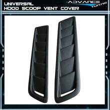 Universal Fitment Black Front Air Flow Intake Hood Vent Scoop 2PCS 20x5 Inch PP - default - View 4