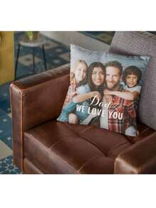Custom Photo Throw Pillow Cover, Personalized Picture Decorative Cushion Cover For Sofa, Bed And Living Room, Washable Home Accent For Family, Couples, Friends And Pet Memories, Birthday, Anniversary, Wedding And Housewarming Gift, No Insert - Multicolor - View 3