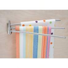 Better Houseware 2490 Wall-Mounted 3-Arm Stainless-Steel Towel Bar - rojo - Ver 5