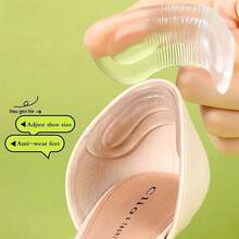 1 Cặp miếng lót gót chân bằng gel trong suốt, tự dính, chống trượt, phù hợp với giày cao gót và nhiều loại giày khác. - Trong sáng - Xem 3