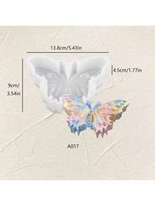 Khuôn silicon đa năng hình bướm có vân, tự làm thủ công, dùng để tạo hương thơm và thạch cao. - Bươm bướm - Xem 4