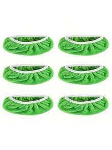 6/3pcs Universal Pack Versatile Affordable Solid Color High Elasticity Elastic Band Flat Mop Replacement Cloth High-Quality Cleaning Fabric Wet Dry Use Washable Reusable Household Whole House Daily Mopping Cleaning Tool Flat Mop Slouchy Special Accessory Mop Cloth Cover Graduation Season Practical Item - Replaceable 1 - View 13